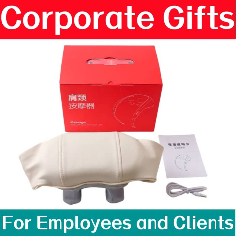 Corporate Customer Gifts Ideas. Best Shiatsu Neck and Shoulder Massager with Heat, Heated Electric Neck and Back Massager Machine for Shoulder Pain