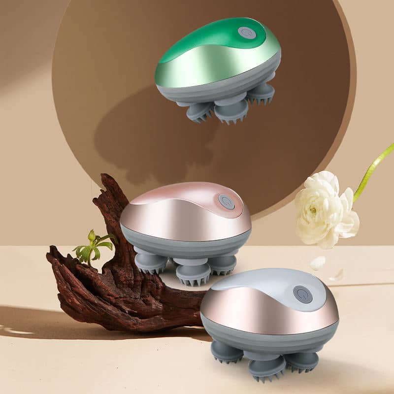 Wholesale Customized Printed Promotional Waterproof  Mini Vibrating Best Electric Automatic Headache Head Massager, Personalised Branded best head massage machine engraved with your Logo