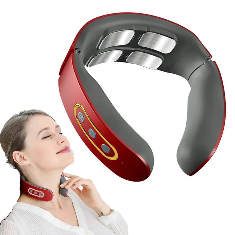 U Shape EMS Neck Relax Massager,  corporate holiday gifts for clients, Tens Portable Cervical Spine Massager