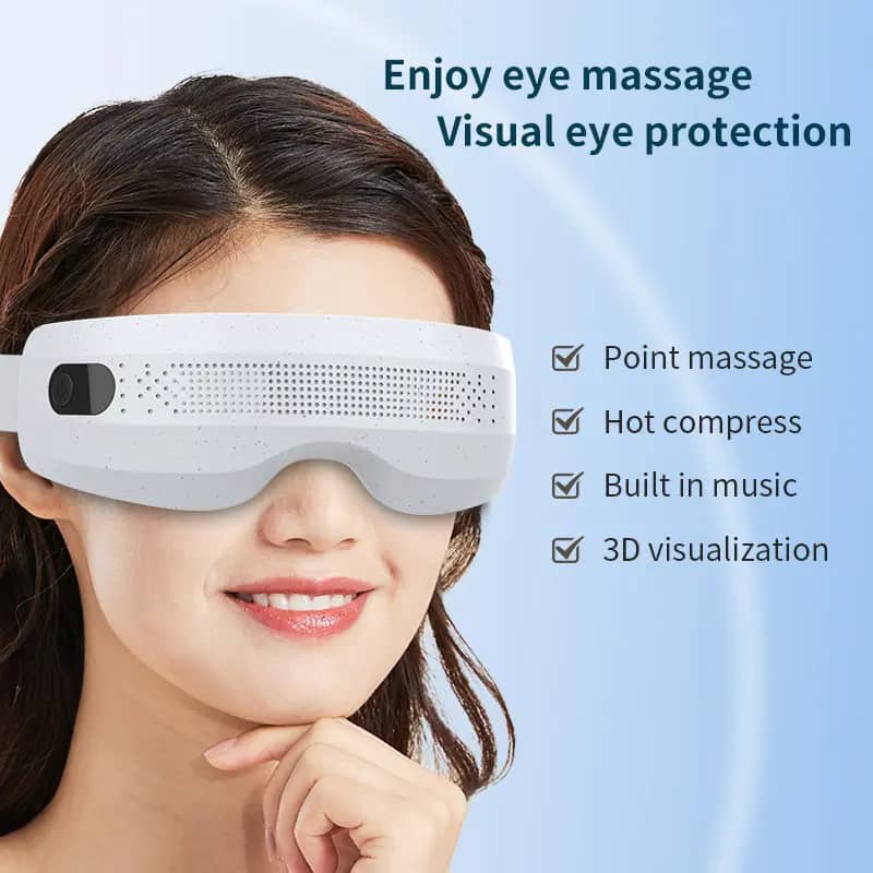 Best Smart Heated Eye Massager for Dark Circles, corporate holiday gifts for employees, Warm Relax Vibrating Eyeology Eye Massager