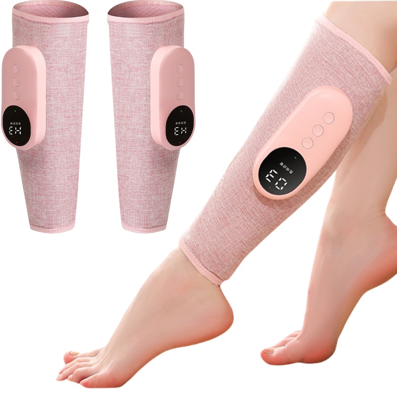 Best Electric Air Compression Leg Massager for Blood Circulation, employee appreciation day gifts, Portable Calf Massager with Heat