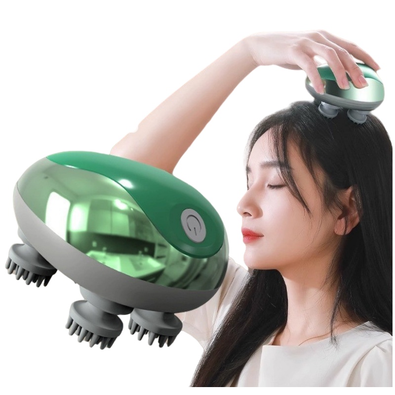 Wholesale Customized Printed Promotional Waterproof automatic vibrating Electric Hair Scalp Massager, Personalised Branded Scalp Massager for Hair Growth engraved with your Logo